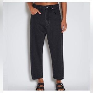 ROUCHA Navy Droit Denim Cropped Straight Leg Jeans Size BB (6-8)